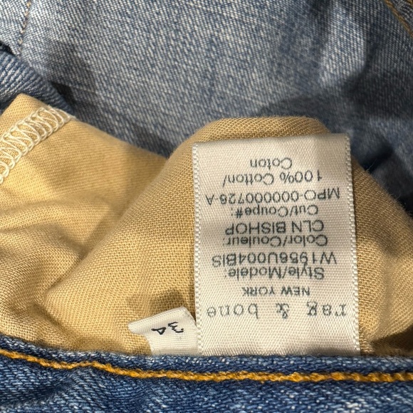 Rag & Bone Dre Low-Rise Distressed Shorts 34 - Picture 6 of 6